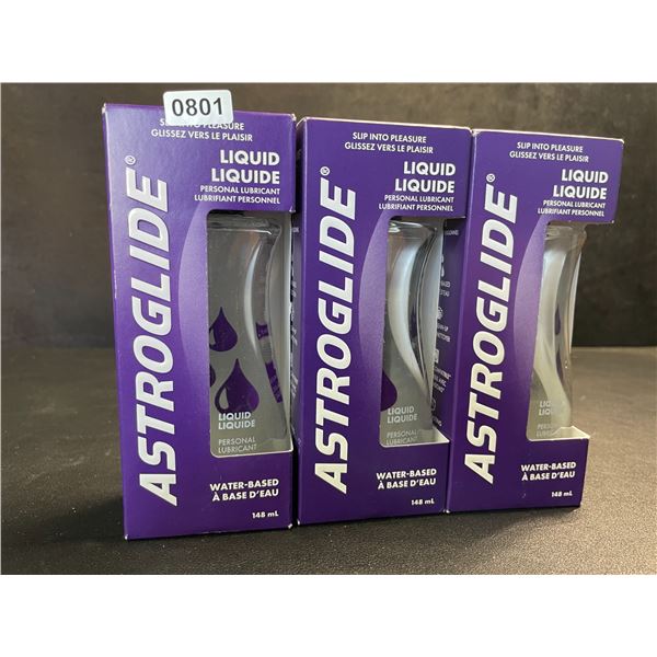 3 Boxes of ASTROGLIDE Water-Based Personal Lubricant/Lubes (148ml Each) - New Sealed