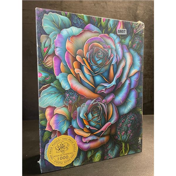 1000PC Rosa De Febrero Colorful Rose Jigsaw Puzzle for Adults - New Sealed