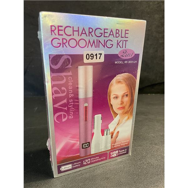 Electric Nose/Ear/Eyebrow Trimmer - USB-C Rechargeable Grooming Kit - New Sealed!