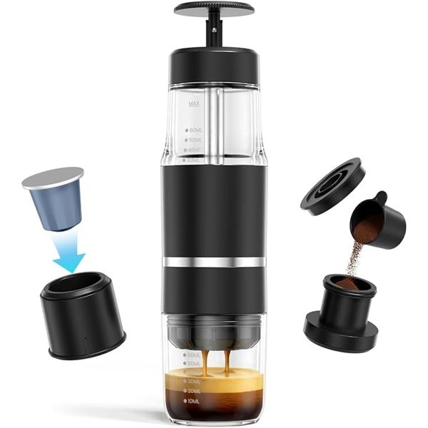 Portable Coffee Machine/Mini Brew Portable Espresso Maker/Travel Coffee Maker - Brand New!