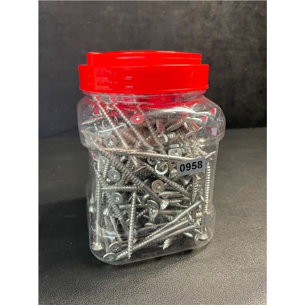 200PC Tub of Wood/Deck Screws (#4 x 1-1/4") Star Drive Design w/ T10 Torx Bit - New