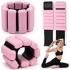 Image 1 : 2-Pack Ankle Weights (2LBS Each) Adjustable/Wearable Ankle/Wrist Weights for Strength Training; New