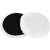 Image 1 : 2-Pack of 7" Wool Polishing Pads with Hook & Loop Design; Car/Auto Detailing Buffing Pads - New