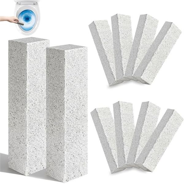 10-Pack Pumice Stones - Great for Cleaning Grills/Sinks/Hard Water Stains/Footcare etc. - New