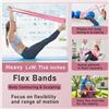 Image 5 : Pilates Essential Kit - Home Workout Pilates Equipment Kit to Tone/Sculpt/Strengthen (Pink) New
