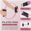 Image 6 : Pilates Essential Kit - Home Workout Pilates Equipment Kit to Tone/Sculpt/Strengthen (Pink) New