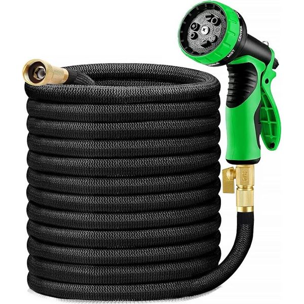 200FT Expandable Garden Hose w/ 9-Function Spray Nozzle - Open Box