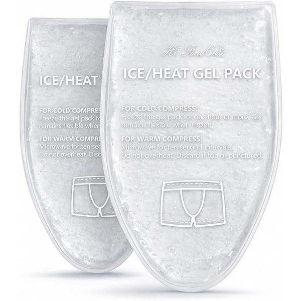4 Packs Flexible Ice/Cold Testicular/Vasectomy Support Packs for Pain Relief/Cold Compresses for Men