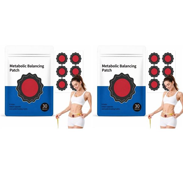 Pack of 60 Metabolic Balancing/Appetite-Reducing Patches for Weight Loss/Slimming - New