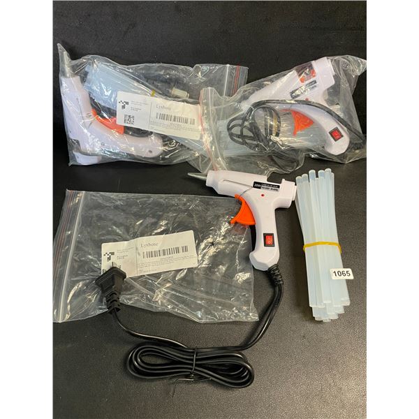 3 Mini Hot Glue Guns (20W); White Glue Guns with Glue Sticks - Multi-Purpose; Great for DIY/Crafts