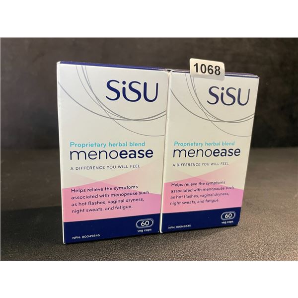 2 Boxes SiSu MenoEase Capsules (60pcs) Relieves Menopause Symptoms - New Sealed
