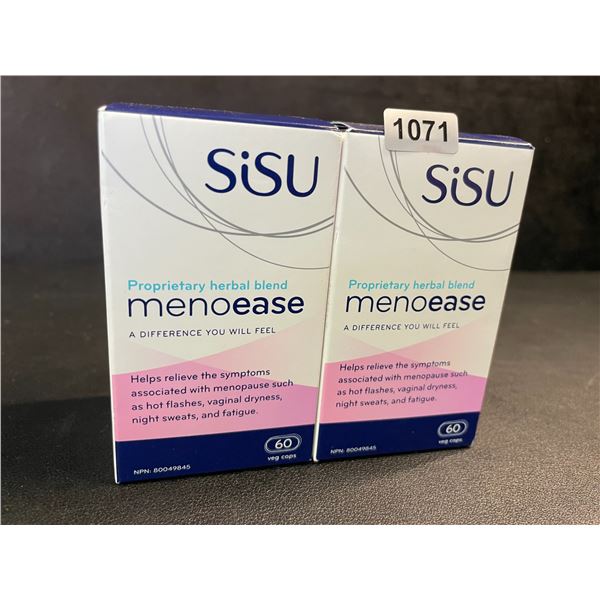 2 Boxes SiSu MenoEase Capsules (60pcs) Relieves Menopause Symptoms - New Sealed