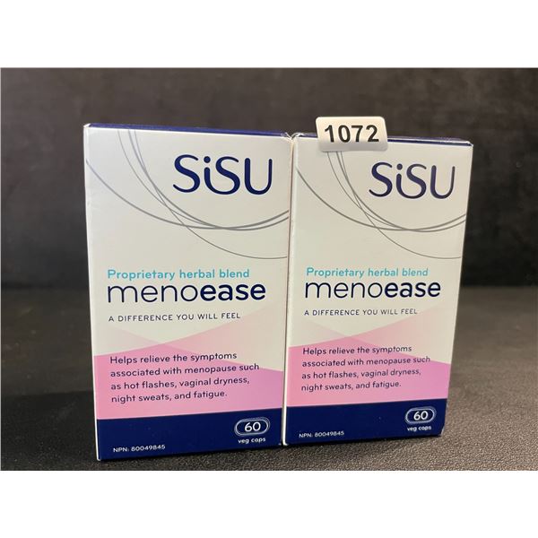 2 Boxes SiSu MenoEase Capsules (60pcs) Relieves Menopause Symptoms - New Sealed