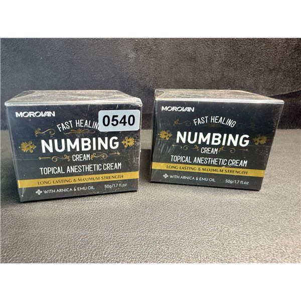 2 50G Bottles of Fast healing Numbing Cream/Topical anesthetic for Pain, Tattoos, Sunburn etc - New