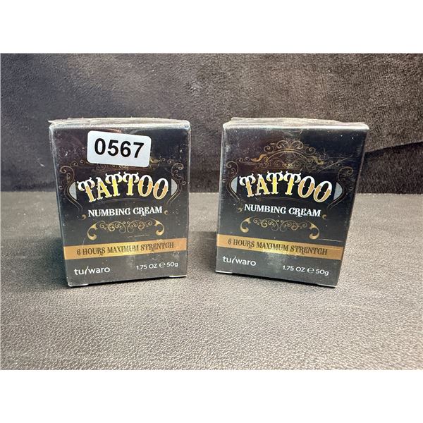 2 50G Bottles of Fast healing Numbing Cream/Topical anesthetic for Pain, Tattoos, Sunburn etc - New