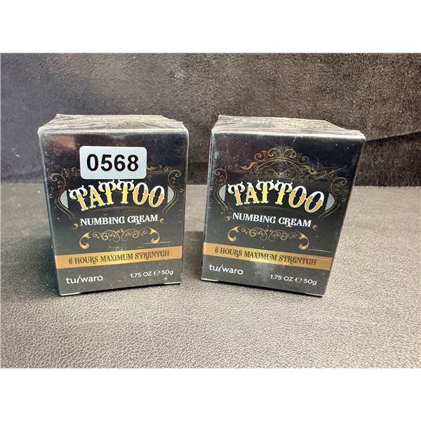 2 50G Bottles of Fast healing Numbing Cream/Topical anesthetic for Pain, Tattoos, Sunburn etc - New
