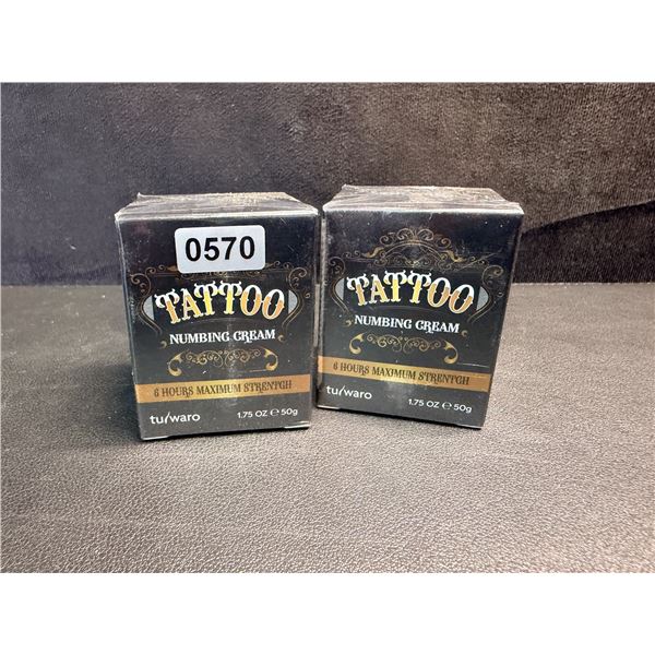 2 50G Bottles of Fast healing Numbing Cream/Topical anesthetic for Pain, Tattoos, Sunburn etc - New
