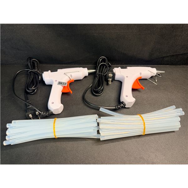 2 Mini Hot Glue Guns (20W); White Glue Guns with Glue Sticks - Multi-Purpose; Great for DIY/Crafts