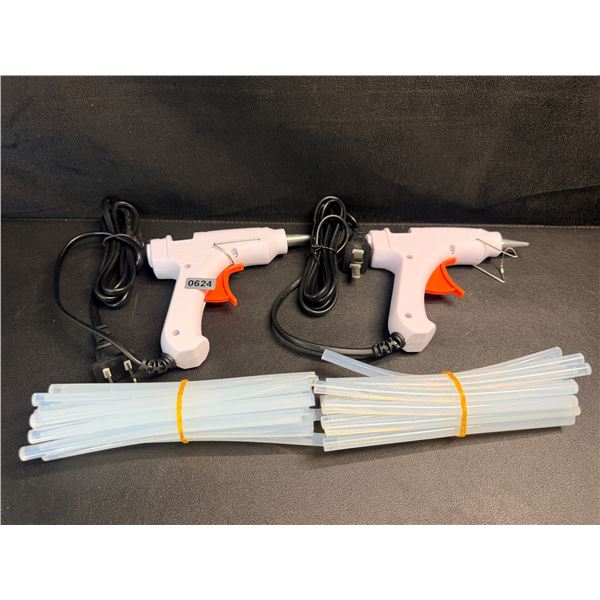 2 Mini Hot Glue Guns (20W); White Glue Guns with Glue Sticks - Multi-Purpose; Great for DIY/Crafts