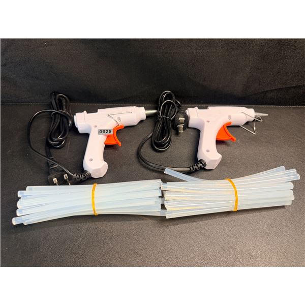2 Mini Hot Glue Guns (20W); White Glue Guns with Glue Sticks - Multi-Purpose; Great for DIY/Crafts