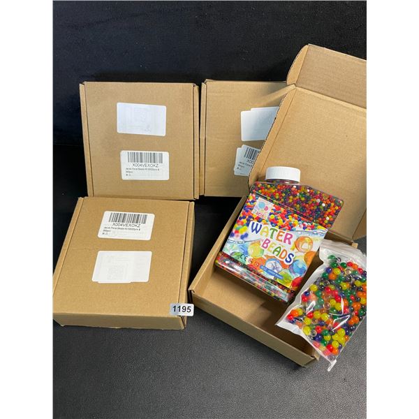 4 Boxes of Mixed Rainbow Color Water Beads/Jelly Balls (50,000pcs Each) - New