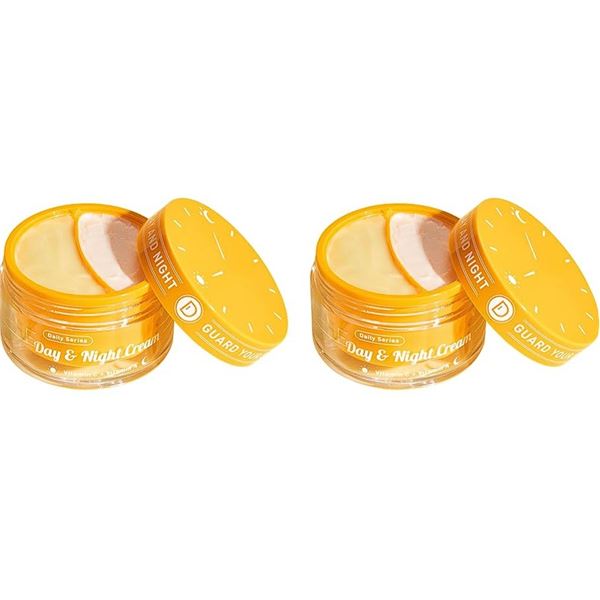 Lot of 2 Spodare Vitamin C + A Day & Night Creams (100ml) Anti-Aging/Hydrating - New Sealed!