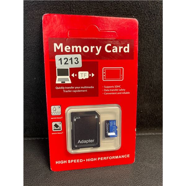 512GB Micro SD Memory Card with SD Adapter - New Sealed