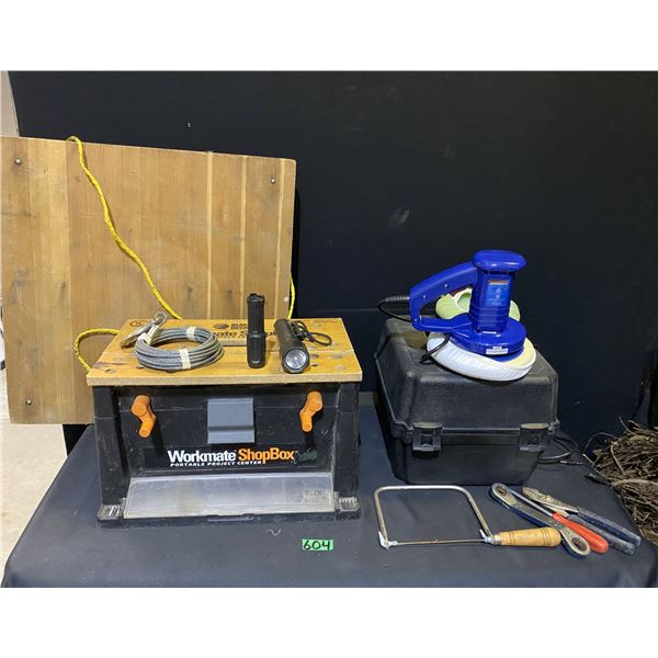 Workmate brand Shopbox, Polishing tool and more