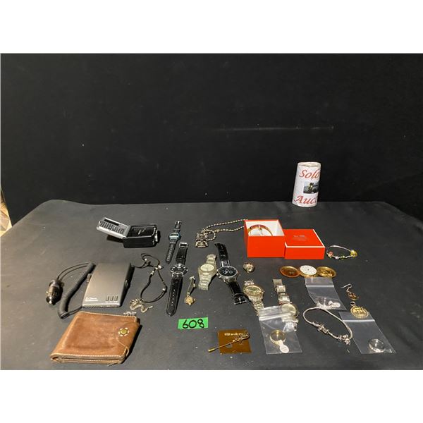 Lot of fashion jewellery, wrist watches, wallet and more