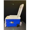 Image 1 : Igloo cooler on casters, easy to tow