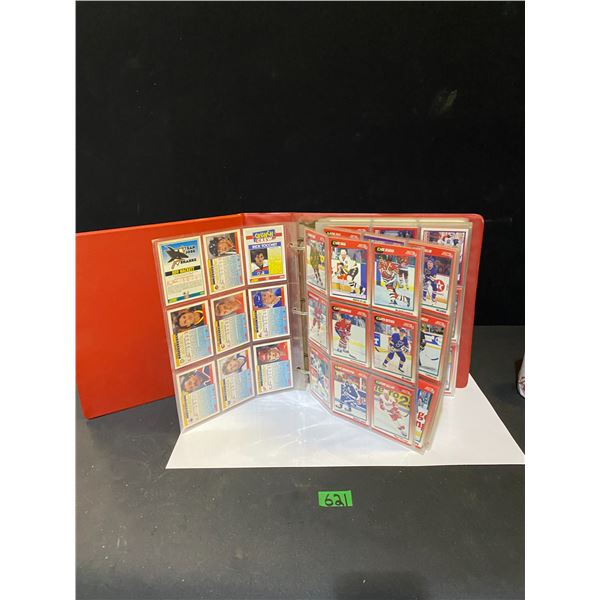 Book of hockey trading cards