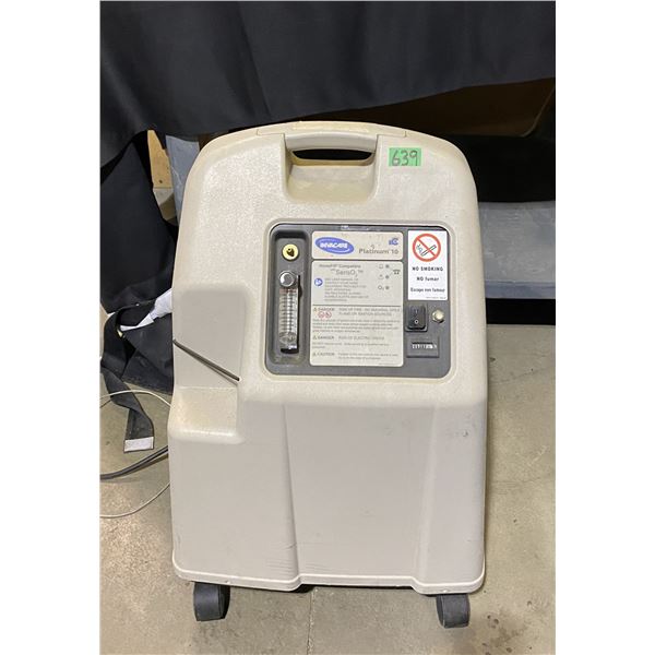 Platinum 10 oxygen concentrator medical device designed for high-flow applications up to 10 litres p