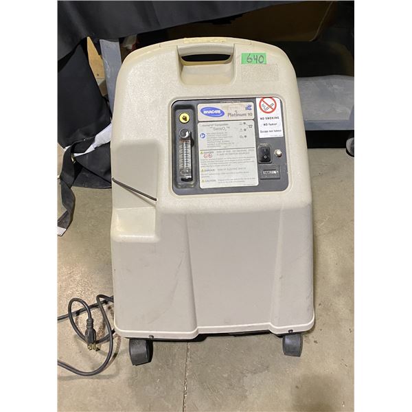 Platinum 10 oxygen concentrator medical device designed for high-flow applications up to 10 litres p