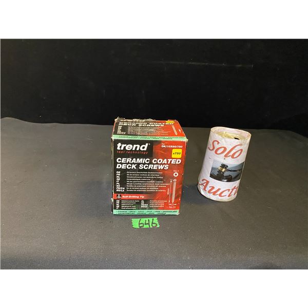 Box of ceramic coated deck screws, 750 screws