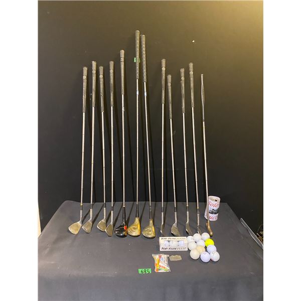 Golf clubs by Lady MacGregor and Crown