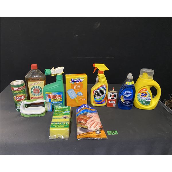 Lot of cleaning products