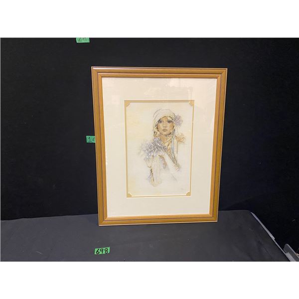 Print of 1920s women framed