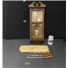 Image 1 : Wall clock and knife carving set by Crown Sheffield