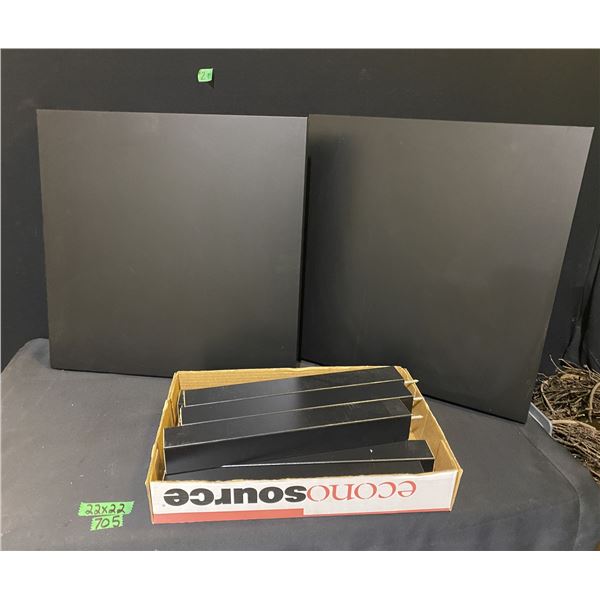2 IKEA brand side tables measuring 22x22 inch