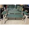 Image 1 : Wood/metal 2 person outdoor rocker bench