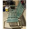 Image 2 : Wood/metal 2 person outdoor rocker bench