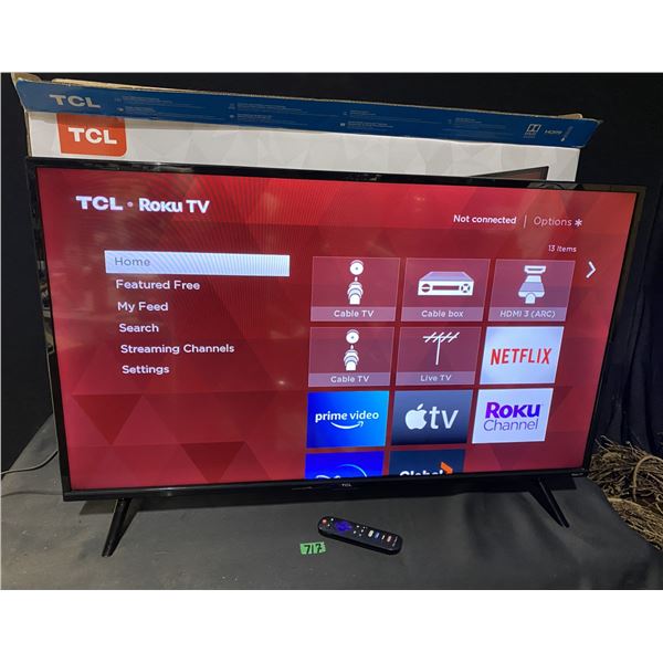 TLC Roku TV with remote 40"
