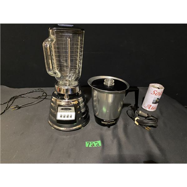 Osterizer Supreme blender and electric kettle