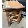 Image 2 : Portable kitchen cutting block on casters with shelves