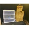 Image 1 : Laundry basket, wicker baskets and storage container