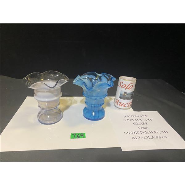 Handmade Vintage art glass from Medicine Hat, AB