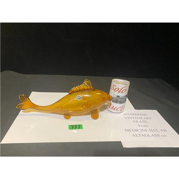 Handmade Vintage art glass from Medicine Hat, AB