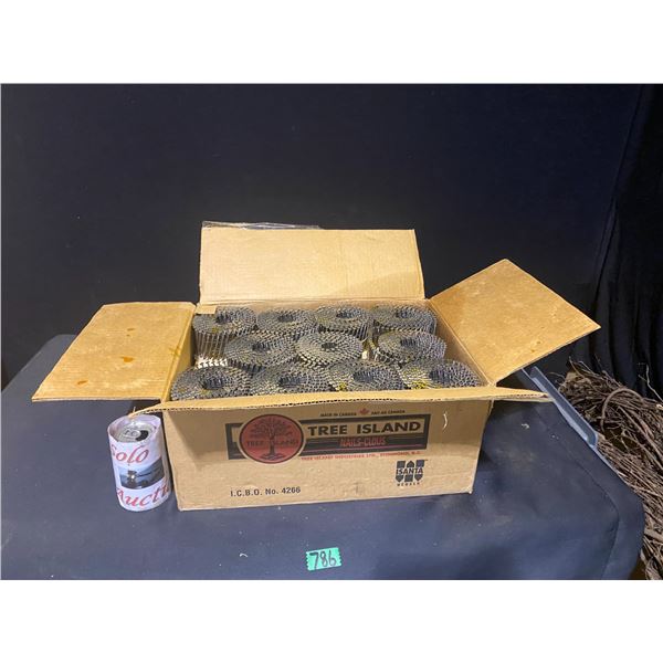 Box of nail gun nails, 2 1/4"