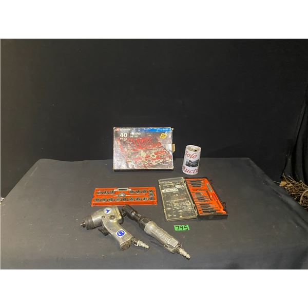 Tool & die set, air tools and bit sets