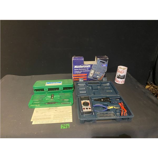 Mastercraft digital multi-meter kit, tool and die set